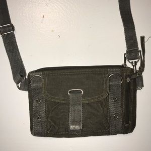 Green cross body bag